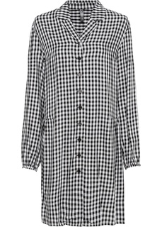 Платье-рубашка с узором в клетку Bonprix