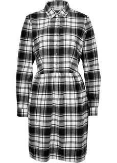 Платье фланелевое в клетку Bonprix