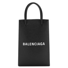 Кожаный чехол Shopping для телефона Balenciaga