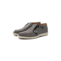 Замшевые ботинки Santoni