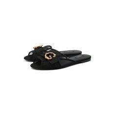 Текстильные шлепанцы Bianca Dolce & Gabbana