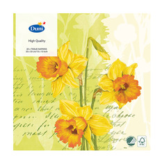 Салфетки Duni Spring Flower трехслойные 33х33 см 20 шт