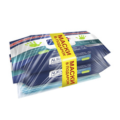 Влажные салфетки AURA 72 шт+маски 3 шт