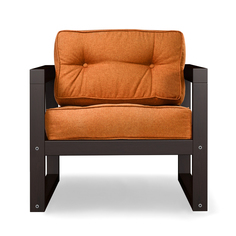 Кресло AS Алекс 80x73x65 венге/оранжевый