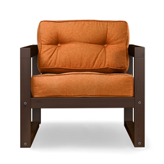 Кресло AS Алекс 80x73x65 орех/оранжевый