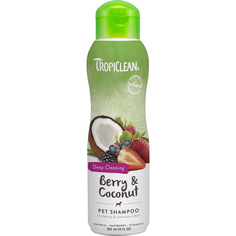 Шампунь для животных TropiClean Ягодный с кокосом от сильной грязи 355 мл