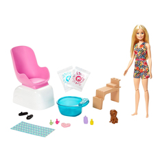 Игровой набор Barbie Mani-Pedi Spa Блондинка Mattel
