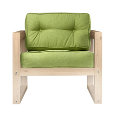 Кресло AS Алекс 80x73x65 сосна/зеленый