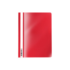 Папка-скоросшиватель пластиковая Erich Krause Fizzy Classic, A4, красный