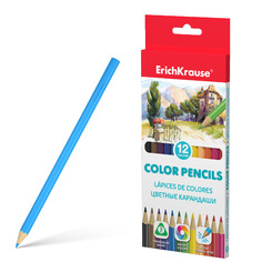 Цветные карандаши трехгранные Erich Krause 12 цветов
