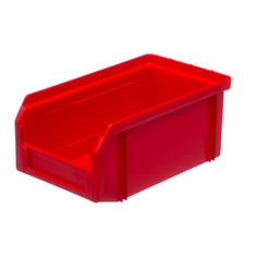Пластиковый ящик Стелла v-1 (1 литр), красный Stella