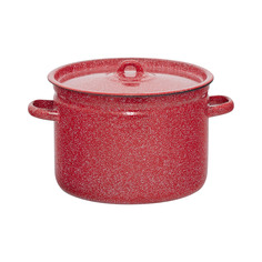 Кастрюля эмалированная Лысьвенские эмали Вишнёвый гранит 9 л ЛЗЭП (Лысьвенский завод эмалированной посуды)