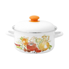 Кастрюля эмалированная Лысьвенские эмали Итальянская кухня 2 л ЛЗЭП (Лысьвенский завод эмалированной посуды)