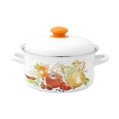 Кастрюля эмалированная Лысьвенские эмали Итальянская кухня 3 л ЛЗЭП (Лысьвенский завод эмалированной посуды)