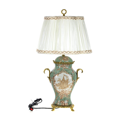 Светильник с абажуром Glasar 30x18x52 см ГЛАСАР