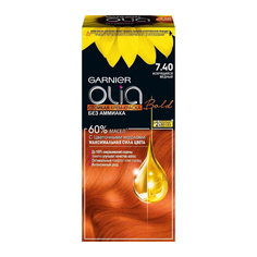 Стойкая крем-краска Garnier Olia 7.40 Искрящийся медный (C6286800)