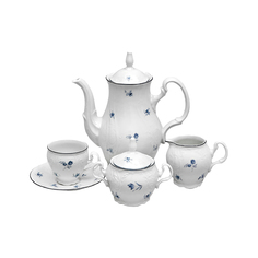 Сервиз чайный Bernadotte синие мелкие цветы на 6 персон