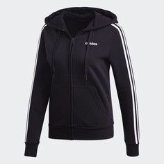 Флисовая худи Essentials 3-Stripes adidas Performance