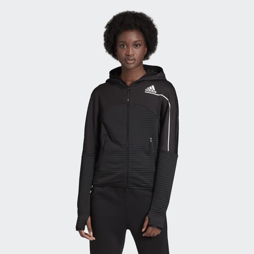 Худи адидас женская с капюшоном серая