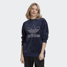 Велюровый свитшот Trefoil adidas Originals