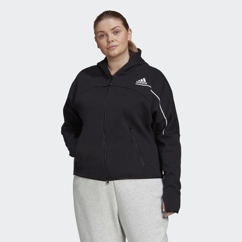 Худи адидас женская с капюшоном серая