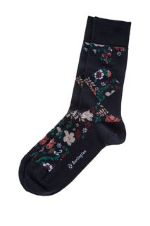 Хлопковые носки с цветочным принтом Burlington