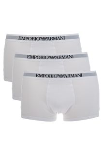 Комплект из трех хлопковых трусов-боксеров Emporio Armani