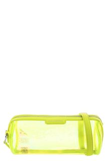 Маленькая полупрозрачная сумка неоново-желтого цвета Karl Lagerfeld