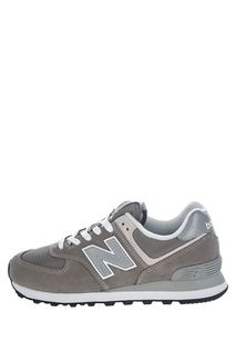Замшевые кроссовки со светоотражающими вставками 574 New Balance