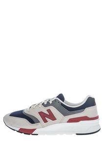 Бежевые кроссовки из текстиля и замши 997 New Balance