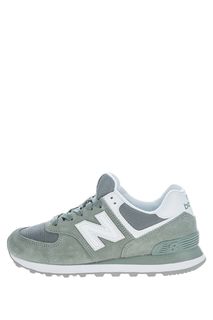 Замшевые кроссовки цвета хаки 574 New Balance