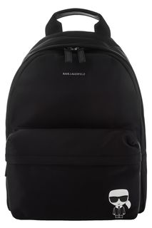 Вместительный текстильный рюкзак с отделением для ноутбука Karl Lagerfeld
