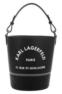 Маленькая сумка торба из мягкой кожи Karl Lagerfeld
