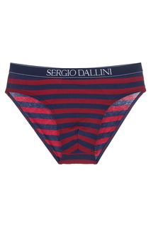 Трусы-брифы из хлопка в полоску Sergio Dallini