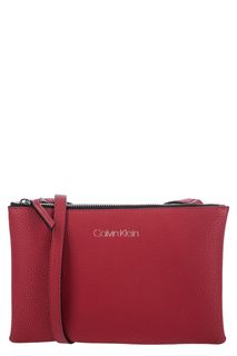 Красная сумка через плечо с двумя отделами Calvin Klein Jeans