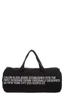 Вместительная текстильная сумка с принтом Calvin Klein Jeans
