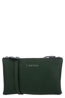 Зеленая сумка через плечо с двумя отделами Calvin Klein Jeans
