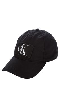 Черная бейсболка из хлопка с нашивкой Calvin Klein Jeans
