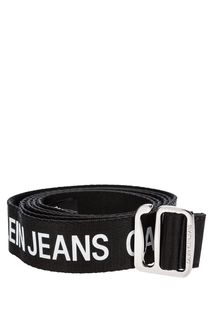 Текстильный ремень с логотипом бренда Calvin Klein Jeans