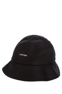 Панама из хлопка черного цвета Calvin Klein Jeans