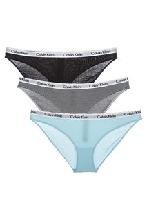 Комплект из трех хлопковых трусов-слипов Calvin Klein