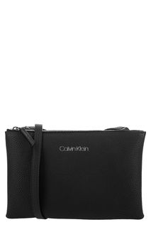 Черная сумка через плечо с двумя отделами Calvin Klein Jeans