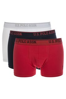 Комплект из трех трусов-боксеров из хлопка U.S. Polo Assn Underwear