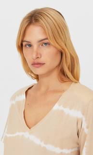 Stradivarius Футболка С Подплечниками Женская Коллекция Цвет Камня M