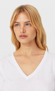 Stradivarius Футболка С Подплечниками Женская Коллекция Белый S