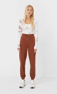 Stradivarius Боди С Длинными Рукавами Женская Коллекция Цвет Камня S