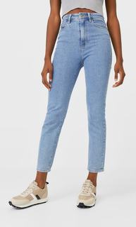 Stradivarius Джинсы Mom Fit Облегающего Кроя Женская Коллекция Деним 40
