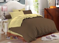 Постельное бельё Amore Mio Сатин однотонный Praline 2 сп.