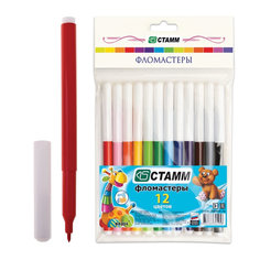 Фломастеры Стамм Веселые игрушки, 12 цветов