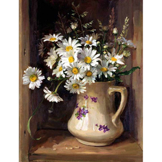 Картина по номерам Molly Ромашки в кувшине